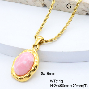 6N4004598bvpl-209  18K PVD,Handmade Polished  Stainless Steel Necklace