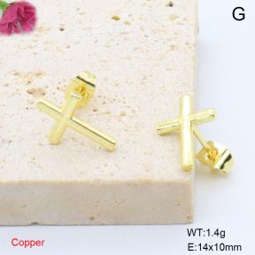 F6E200814baka-L017  Fashion Copper Earrings