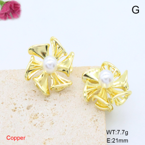 F6E302128ablb-L017  Fashion Copper Earrings