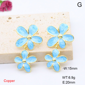 F6E302132vbmb-L017  Fashion Copper Earrings