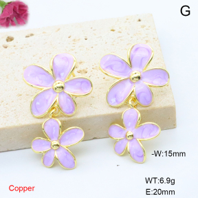 F6E302136vbmb-L017  Fashion Copper Earrings