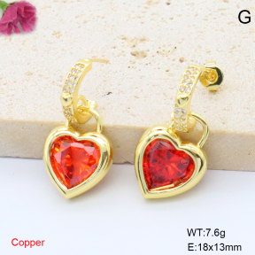 F6E405835vbpb-L017  Fashion Copper Earrings