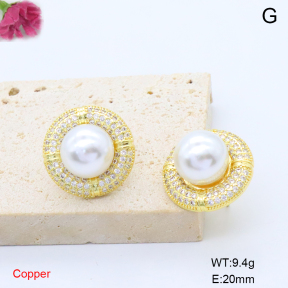 F6E405840bbov-L017  Fashion Copper Earrings