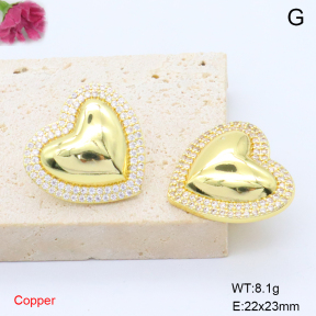 F6E405841bbov-L017  Fashion Copper Earrings