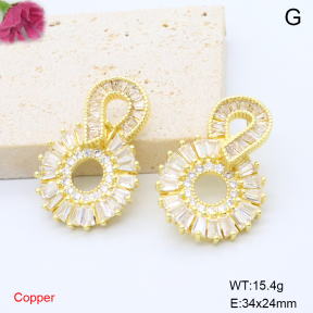 F6E405842ahlv-L017  Fashion Copper Earrings