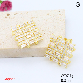 F6E405844bbov-L017  Fashion Copper Earrings