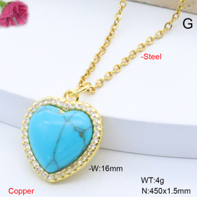 F6N409220aajl-L017  Fashion Copper Necklace