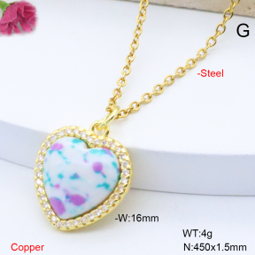 F6N409221aajl-L017  Fashion Copper Necklace