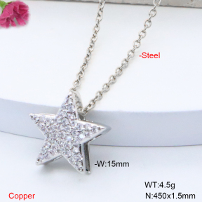 F6N409223avja-L017  Fashion Copper Necklace