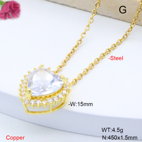 F6N409224avja-L017  Fashion Copper Necklace