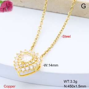 F6N409225avja-L017  Fashion Copper Necklace