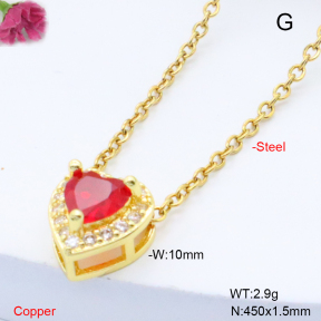 F6N409227avja-L017  Fashion Copper Necklace