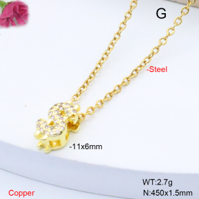 F6N409229vaia-L017  Fashion Copper Necklace