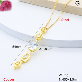 F6N409234aajl-L017  Fashion Copper Necklace