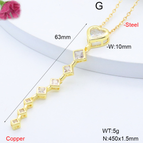 F6N409236baka-L017  Fashion Copper Necklace