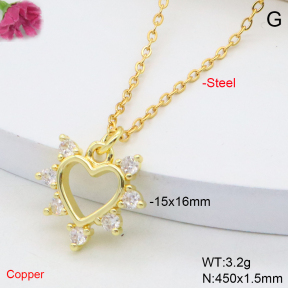 F6N409240vail-L017  Fashion Copper Necklace