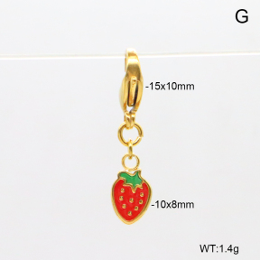 6BC000198aakl-908  Enamel  Stainless Steel Bikini Charms
