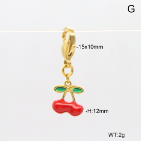 6BC000203aakl-908  Enamel  Stainless Steel Bikini Charms