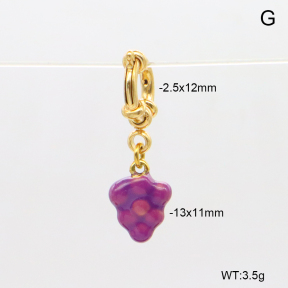 6BC000212vbnl-908  Enamel  Stainless Steel Bikini Charms