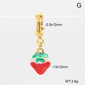 6BC000213bbov-908  Enamel  Stainless Steel Bikini Charms
