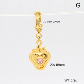6BC000217bhva-908  Zircon  Stainless Steel Bikini Charms