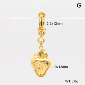 6BC000221bhva-908  Czech Stones  Stainless Steel Bikini Charms