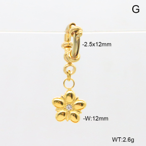 6BC000225bhva-908  Czech Stones  Stainless Steel Bikini Charms