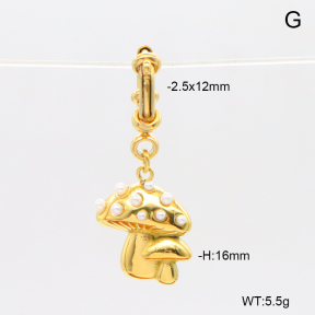 6BC000227bhva-908  Plastic Imitation Pearls  Stainless Steel Bikini Charms