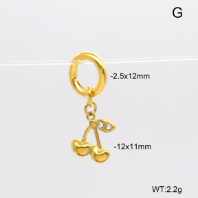 6BC000246vhha-908  Czech Stones  Stainless Steel Bikini Charms