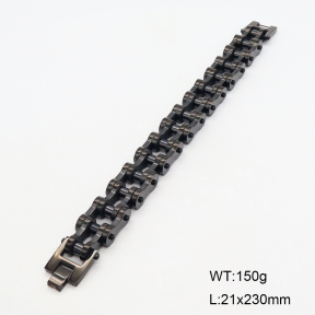 2B2005004bkab-397  Stainless Steel Bracelet