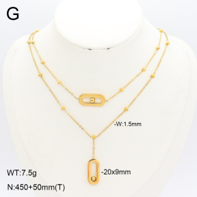 2N2008096bbov-739  Stainless Steel Necklace