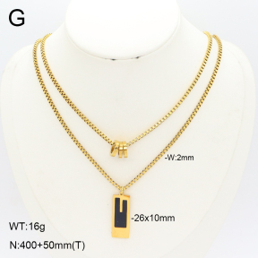 2N4005220bbov-739  Stainless Steel Necklace