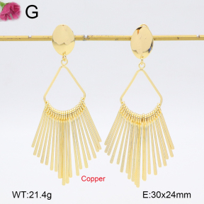 F2E202123bbov-J22  Fashion Copper Earrings