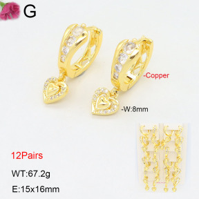 F2E402189amaa-J22  Fashion Copper Earrings