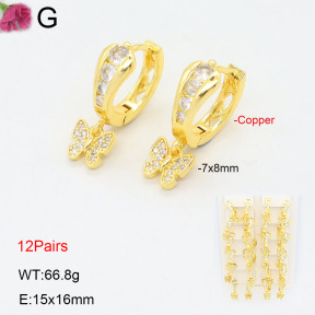 F2E402190amaa-J22  Fashion Copper Earrings