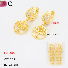 F2E402200amaa-J22  Fashion Copper Earrings