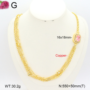 F2N401338vhov-J22  Fashion Copper Necklace