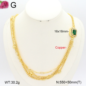 F2N401341vhov-J22  Fashion Copper Necklace