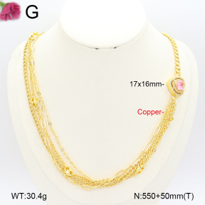 F2N401343vhov-J22  Fashion Copper Necklace