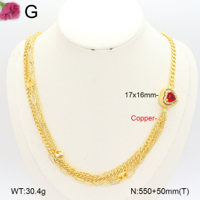 F2N401344vhov-J22  Fashion Copper Necklace