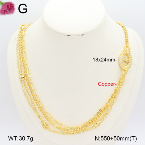 F2N401352vhov-J22  Fashion Copper Necklace