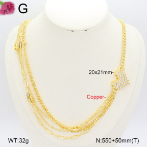 F2N401353vhov-J22  Fashion Copper Necklace