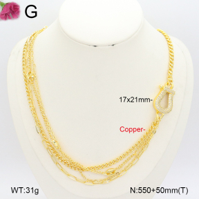 F2N401354vhov-J22  Fashion Copper Necklace