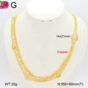 F2N401355vhov-J22  Fashion Copper Necklace
