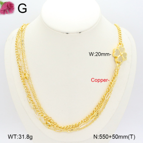 F2N401356vhov-J22  Fashion Copper Necklace