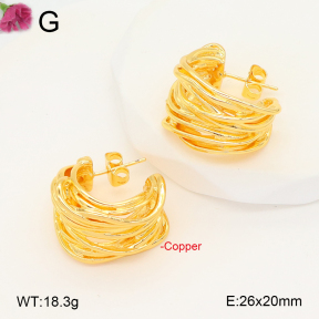 F2E202036bbov-J131  Fashion Copper Earrings