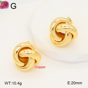 F2E202041bbov-J131  Fashion Copper Earrings
