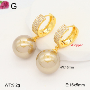 F2E301049bbov-J131  Fashion Copper Earrings