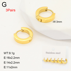 2E2006642bhbl-649  Stainless Steel Earrings