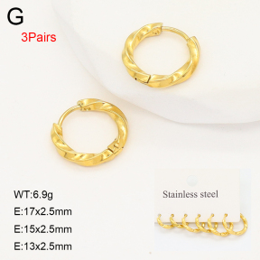 2E2006646bhbl-649  Stainless Steel Earrings